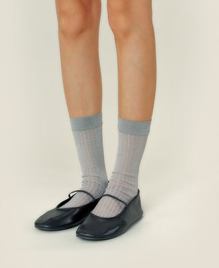 Women's Sparkling Ribbed Socks Aura