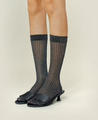 Women's Sparkling Ribbed Socks Aura