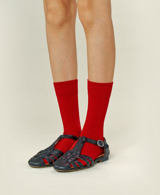 Women's Tube Socks Paper - Garnet