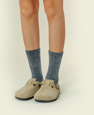 Women's Wool Crew Sock Mimi - Charcoal