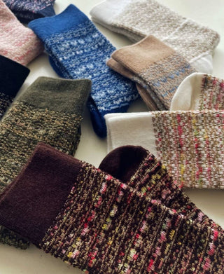 Women's Tweed-Inspired Wool Socks Tweelly